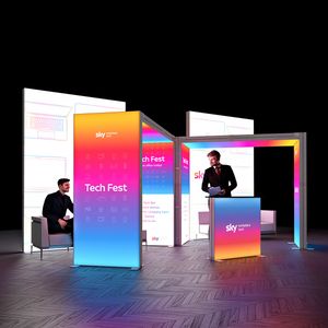 SKYBRIDGE® Exhibition Stand LED Lightbox Ceiling Arches 6x3
