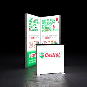 FABRILUX® 1x1 LED Fabric Lightbox Freestanding Backdrop Kit 8