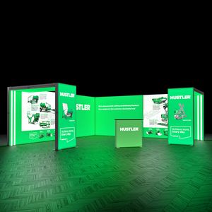 SKYBRIDGE® Exhibition Stand LED Lightbox Ceiling Arches 6.5m x 6.5m