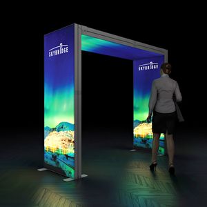 SKYBRIDGE® Freestanding Exhibition Stand Lightbox Ceiling LED Arch 850mm