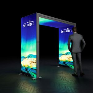 SKYBRIDGE® Freestanding Exhibition Stand Lightbox Ceiling LED Arch 1000mm