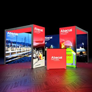 SKYBRIDGE® Exhibition Stand LED Lightbox Ceiling Arches 4.5m x 4.5m