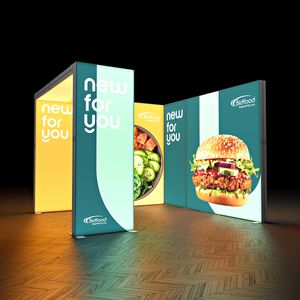 SKYBRIDGE® Exhibition Stand LED Lightbox Ceiling Archway 3x3