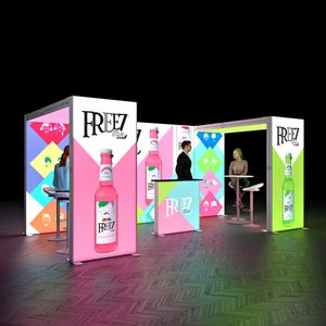 SKYBRIDGE® Exhibition Stand LED Lightbox Ceiling Arches 5x3