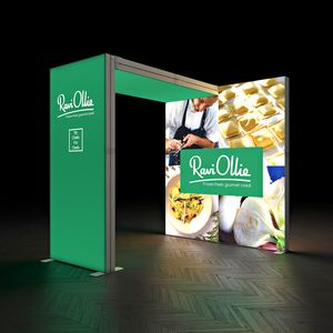 SKYBRIDGE® Modular Exhibition Stand LED Lightbox Ceiling Arch Display 2x2