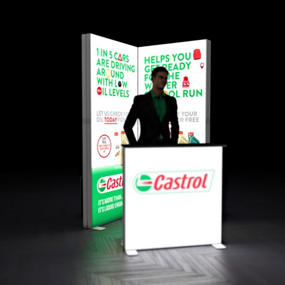 FABRILUX® 1x1 LED Fabric Lightbox Freestanding Backdrop Kit 8