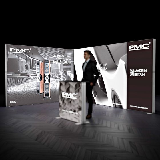 FABRILUX® 3x4 LED Fabric Lightbox L-Shaped Pop Up Stand Kit 16