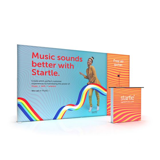 FABRILUX® 4m LED Lightbox Fabric Exhibition Stand Backdrop Kit 2