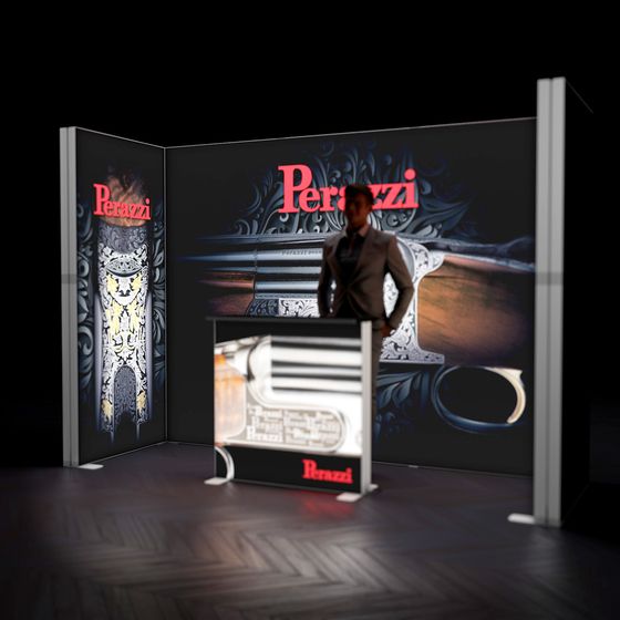 FABRILUX® LED Lightbox Exhibition Stand Illuminated Booth 3x1 Kit 15