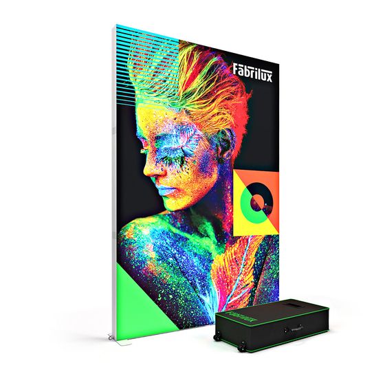 FABRILUX® XL LED Lightbox Backlit Exhibition Stand 2000mm x 3000mm High