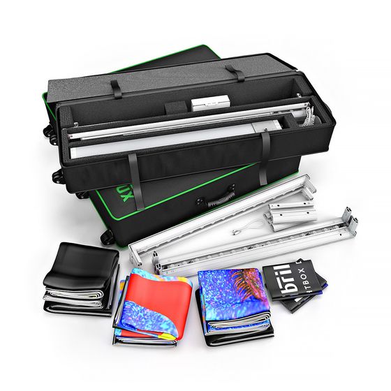 FABRILUX® LED Lightbox Exhibition Stand Storage Cupboard