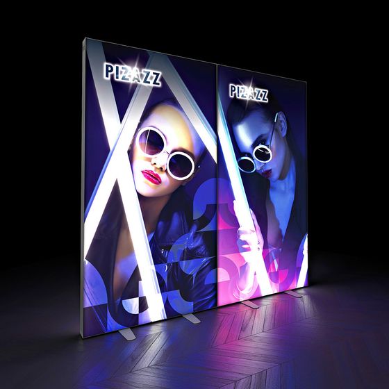 PIZAZZ® Freestanding LED Lightbox Display