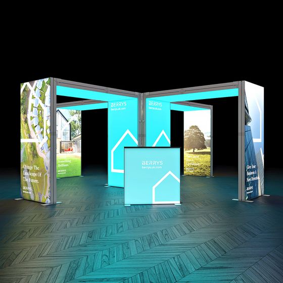 SKYBRIDGE® Exhibition Stand LED Lightbox Ceiling Archways 7x7
