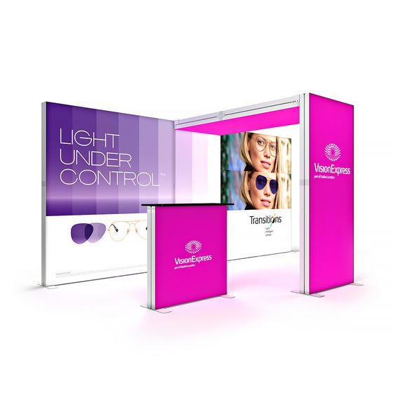 SKYBRIDGE® Exhibition Stand LED Lightbox Ceiling Arch 5x3