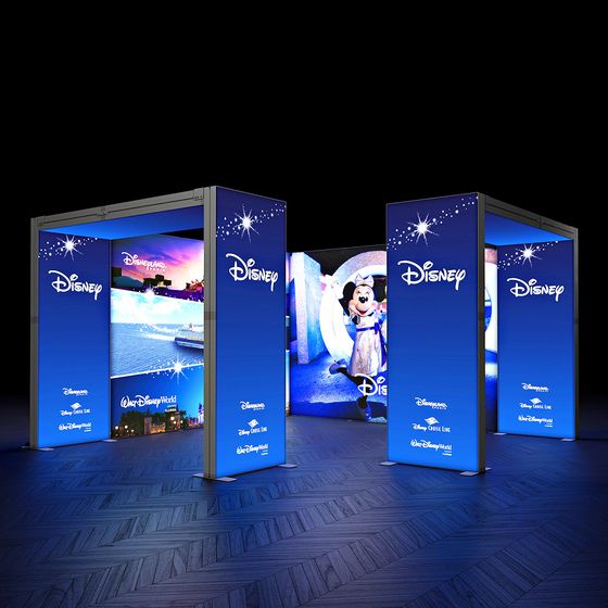 SKYBRIDGE® Exhibition Stand LED Lightbox Ceiling Arches 4x4