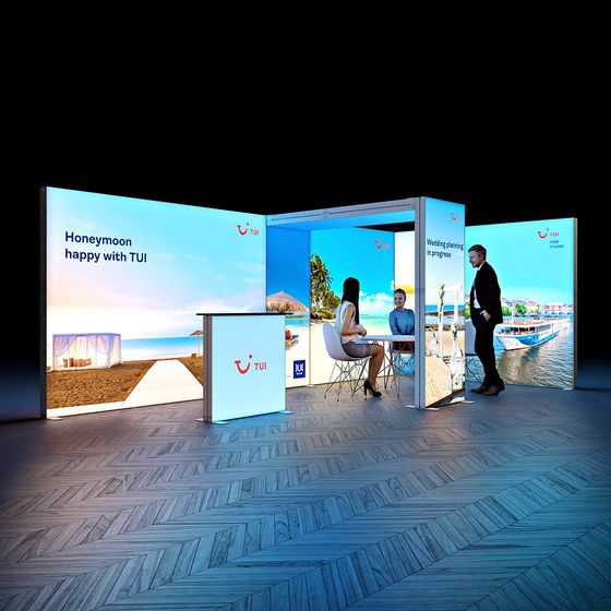 SKYBRIDGE® Exhibition Stand LED Lightbox Ceiling Arch 6x3