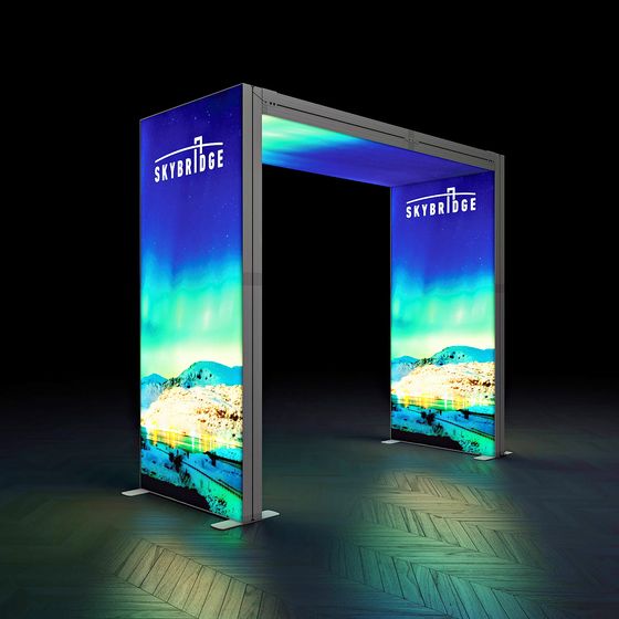 SKYBRIDGE® Freestanding Exhibition Stand Lightbox Ceiling LED Arch 1000mm