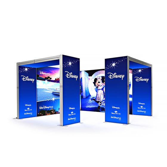 SKYBRIDGE® Exhibition Stand LED Lightbox Ceiling Arches 4x4