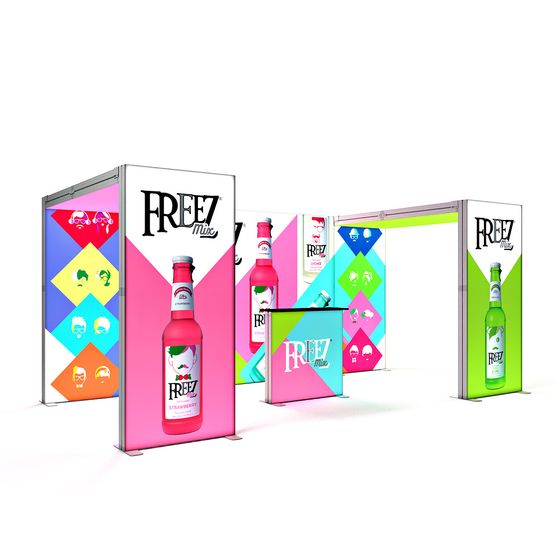 SKYBRIDGE® Exhibition Stand LED Lightbox Ceiling Arches 5x3