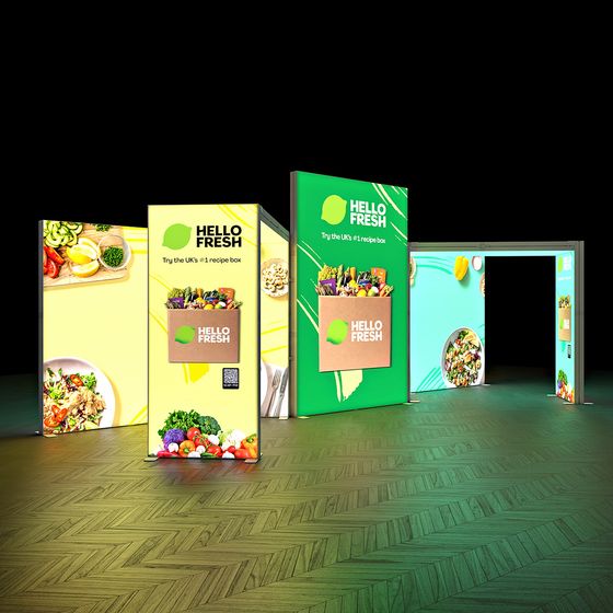 SKYBRIDGE® Exhibition Stand LED Lightbox Ceiling Arches 8x3