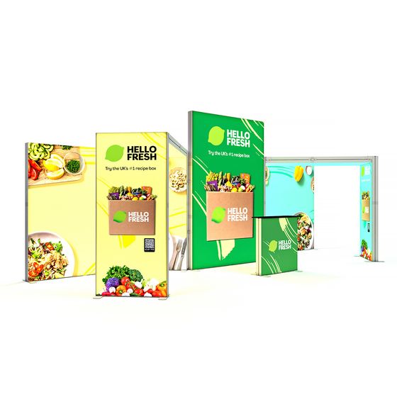 SKYBRIDGE® Exhibition Stand LED Lightbox Ceiling Arches 8x3