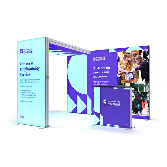 SKYBRIDGE® Exhibition Stand LED Lightbox Ceiling Arch 3x3