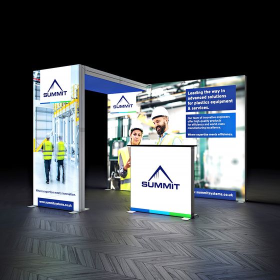 SKYBRIDGE® Modular Lightbox Exhibition Stand LED Ceiling Display 3x2