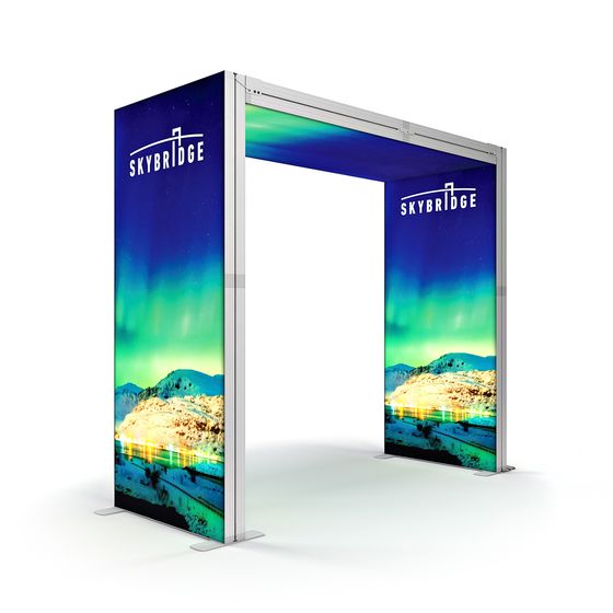 SKYBRIDGE® Freestanding Exhibition Stand Lightbox Ceiling LED Arch 1000mm